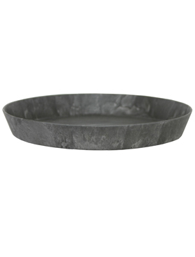 Artstone Saucer round black 35   5