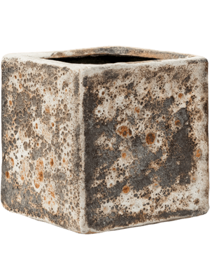 Lava Cube relic rust metal (glazed inside) 16 16(12) 16(14)